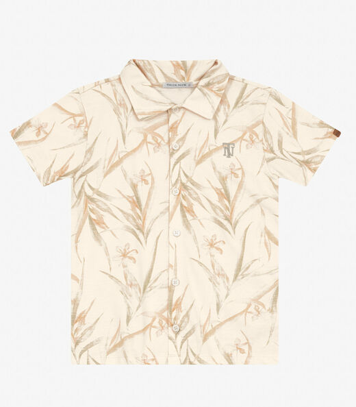 Camisa Menino em Meia Malha Trick Nick Off White