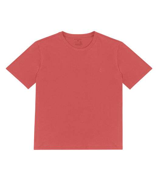Camiseta Masculina Plus Size Meia Malha Diametro Laranja