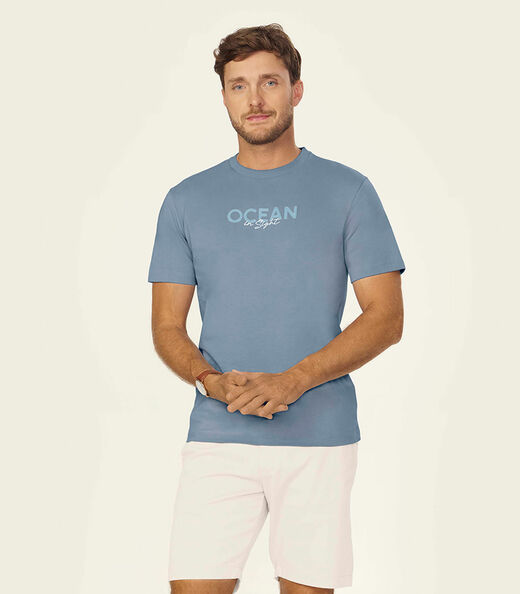 Image_Camiseta Masculina Meia Malha Com Estampa Diametro Azul