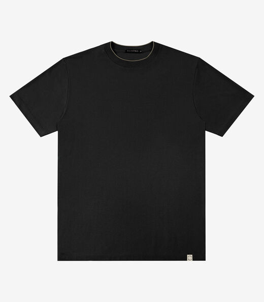 Image_Camiseta Masculina Básica Pique Diametro Preto