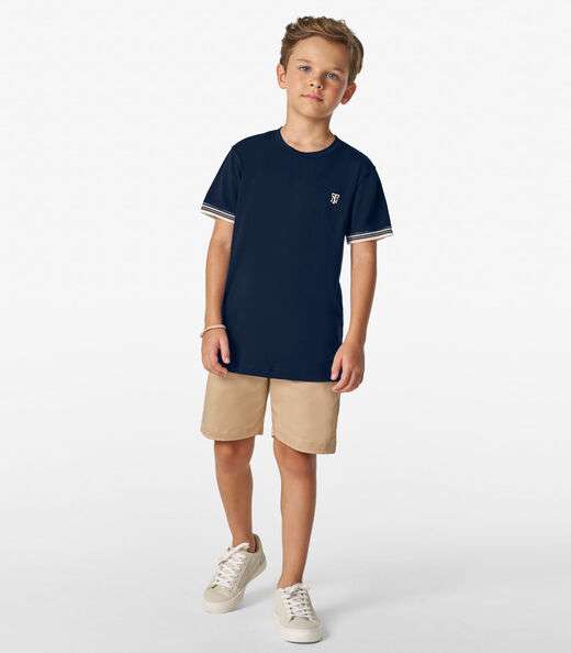 Camiseta Menino em Cotton Leve Trick Nick Azul