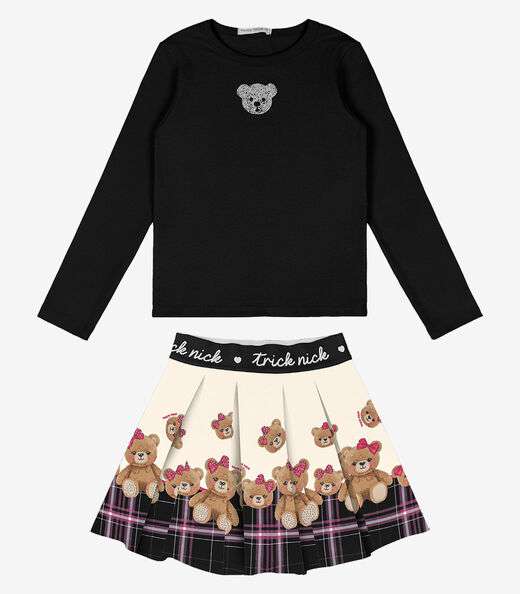 Image_Conjunto de Blusa Com Saia Trick Nick Preto