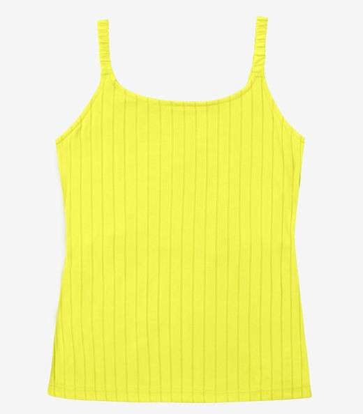 Blusa Feminina De Alça Seletc Amarelo