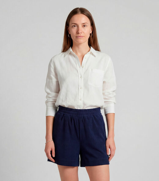 Shorts Feminino Moletinho Gorgurinho Infinita Cor Azul