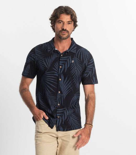 Image_Camisa Masculina Meia Malha Diametro Azul