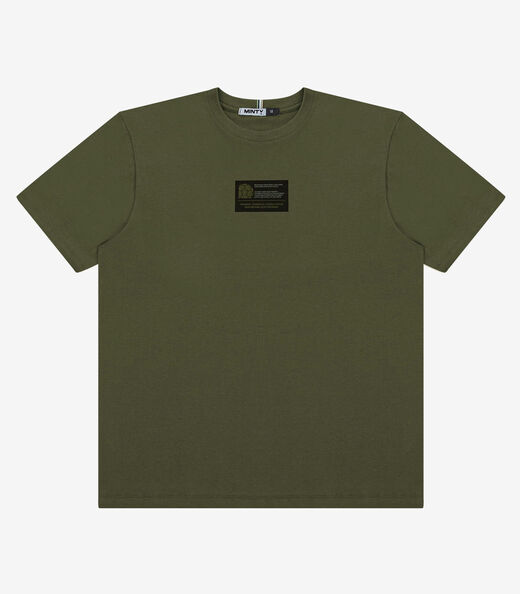 Camiseta Masculina Meia Malha Com Estampa Minty Verde