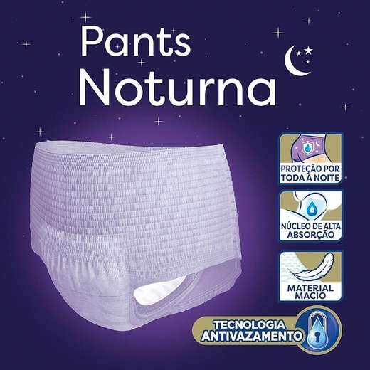 Roupa Intima Tena Pants Noturna P/M Com 24 Unidades