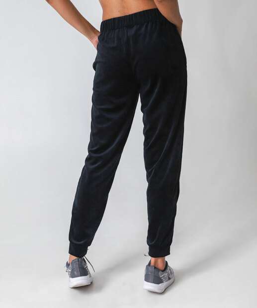 Calça Jogger Plush Feminina Fitness Marisa Preto