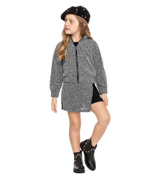 Conjunto Jaqueta com Shorts Saia Trick Nick Preto