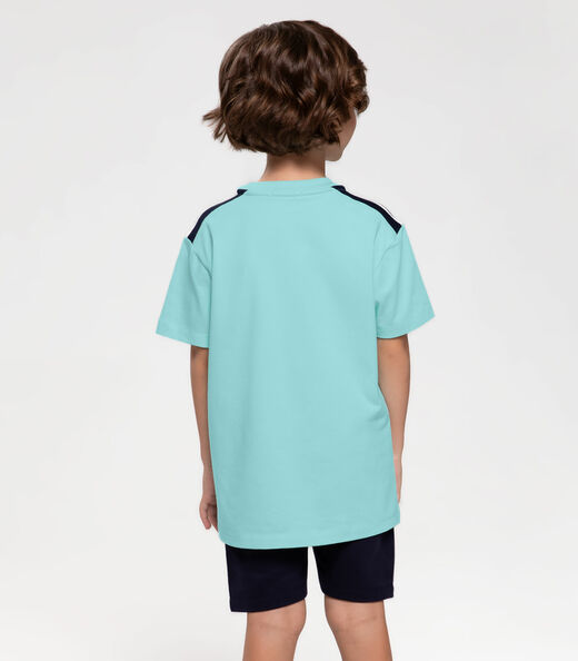 Camiseta Infantil California Trick Nick Azul