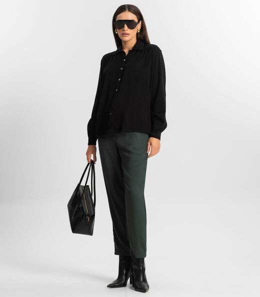 Camisa Feminina Manga Longa Endless Preto