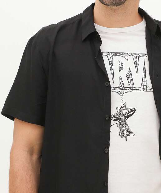 Camisa Masculina Manga Curta MR