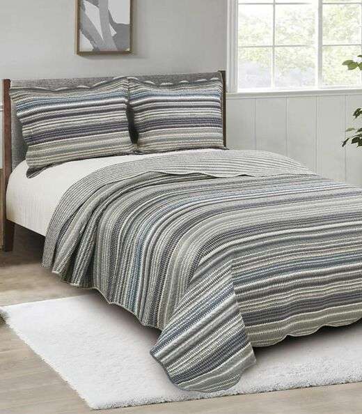 Jogo De Colcha Evolution Patchwork Casal Camesa Verde