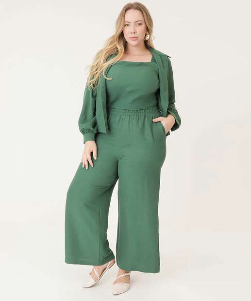 Calça Plus Size Feminina Pantalona Marisa