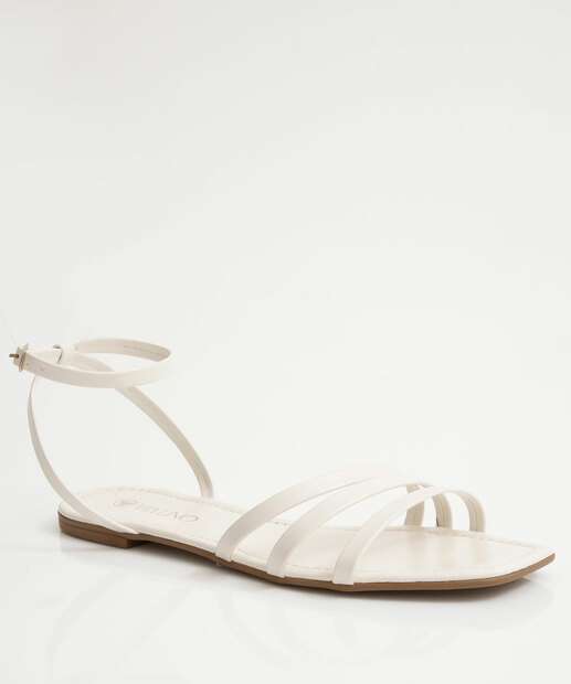 Image_Sandália Feminina Rasteira Via Uno Off White