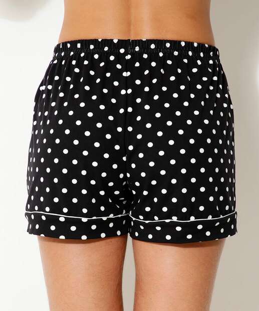 Pijama Feminino Estampa Poá Manga Curta Marisa