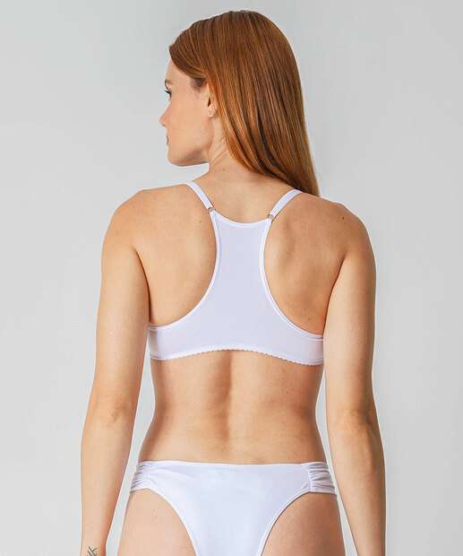 Sutiã Push Up Nadador Com Bojo Marisa Branco