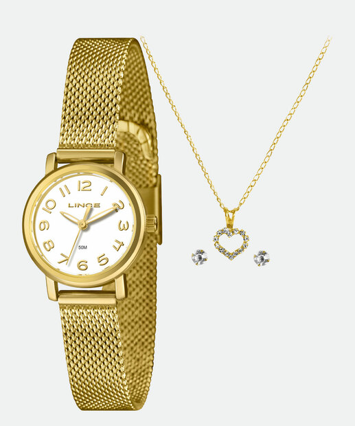 Image_Kit Relógio Feminino Lince LRGH272L25 KAE6B2KX Dourado