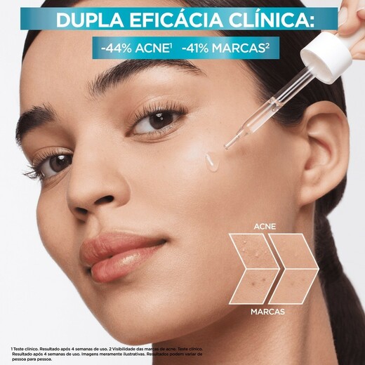 Sérum Booster Facial Antiacne Garnier Uniform e Matte 15ml