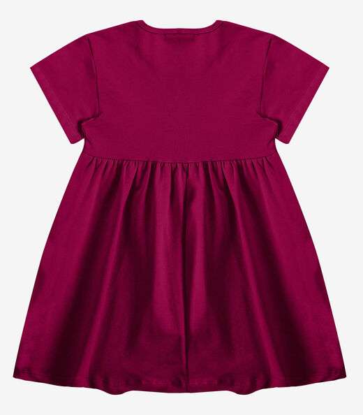 Vestido Infantil em Molecotton Select Vermelho