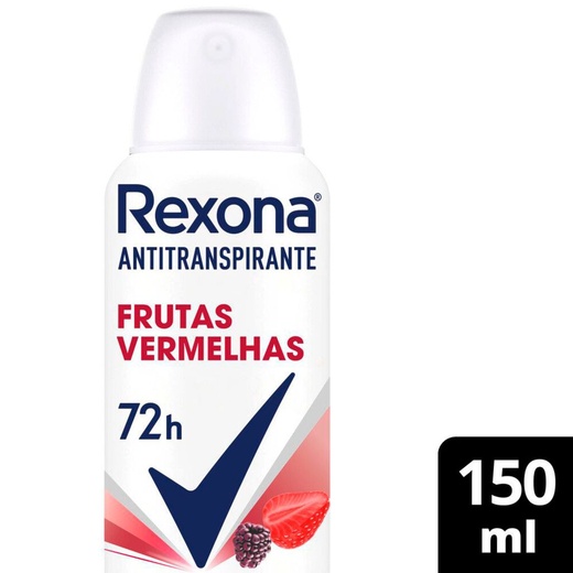 Kit c/9 Unidades de Desodorante Antitranspirante Aerosol Rexona Frutas Vermelhas