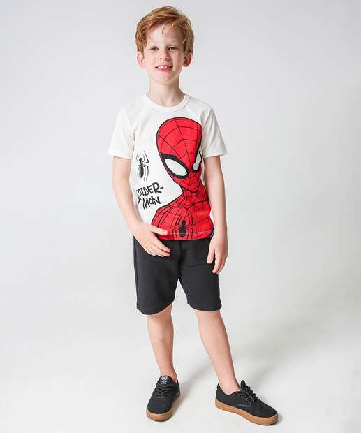 Camiseta Infantil Homem Aranha Marvel Tam 4 a 10