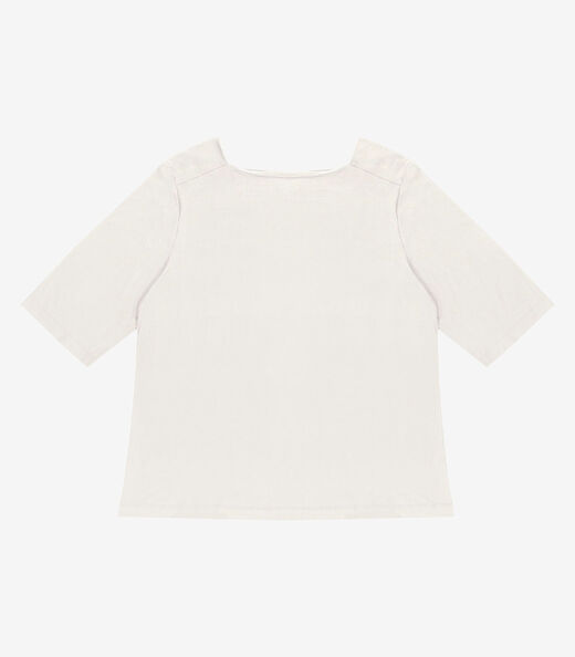 Image_Blusa Feminina Manga 3/4 Plus Size Secret Glam Bege