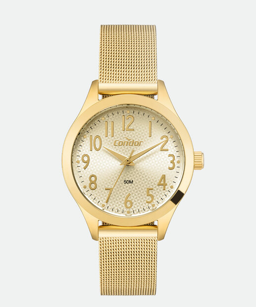 Kit Relógio Feminino Condor CO2035NJDK4X Dourado