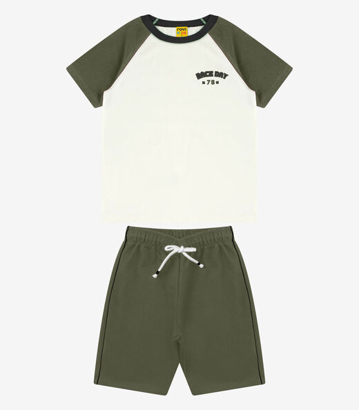 Image_Conjunto Camiseta com Bermuda Masculino Rovi Kids Verde