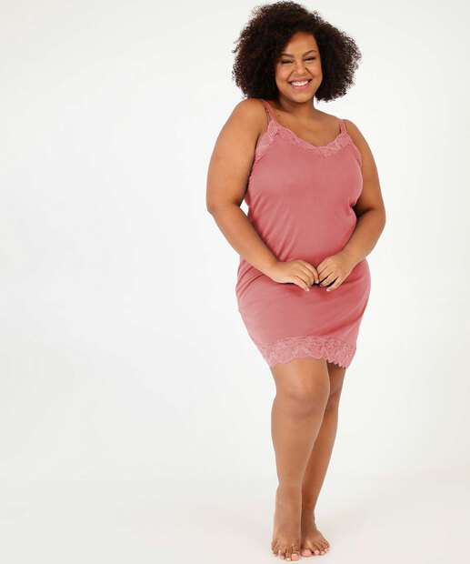 Camisola Liganete Renda Alças Finas Marisa