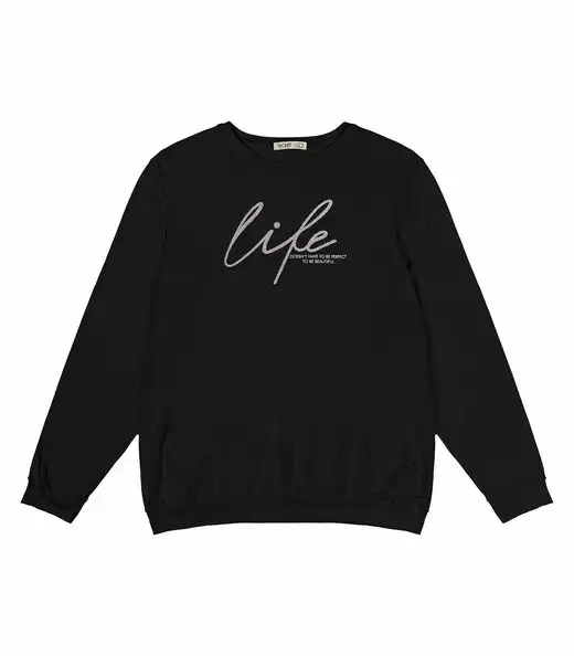 Blusão Feminino Plus Size Secret Glam Preto