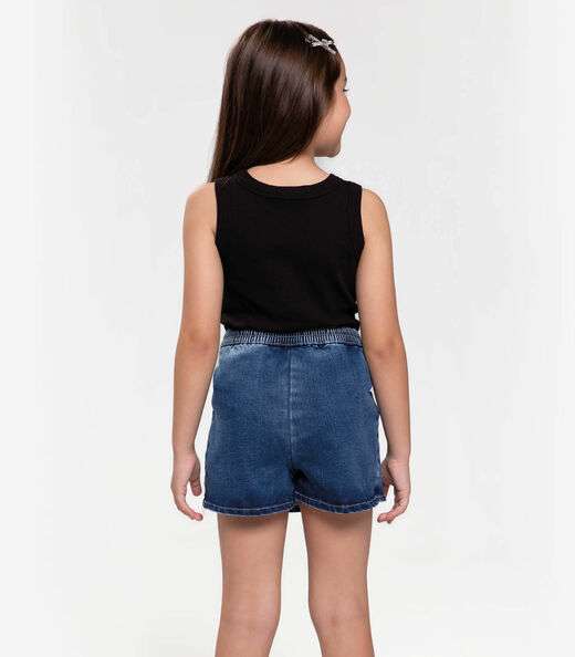 Regata Básica Infantil Feminina Trick Nick Preto