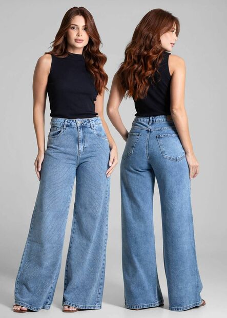Calça Jeans Sawary Wide Leg - 282568