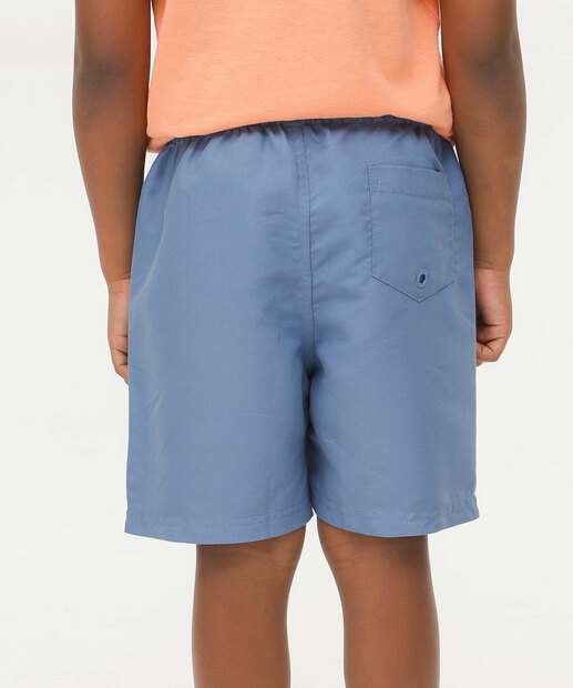 Bermuda Infantil Amarração Marisa Tam 4 a 10 Azul