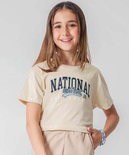 Image_Blusa Juvenil Cropped Estampado Marisa Tam 10 a 16 Bege
