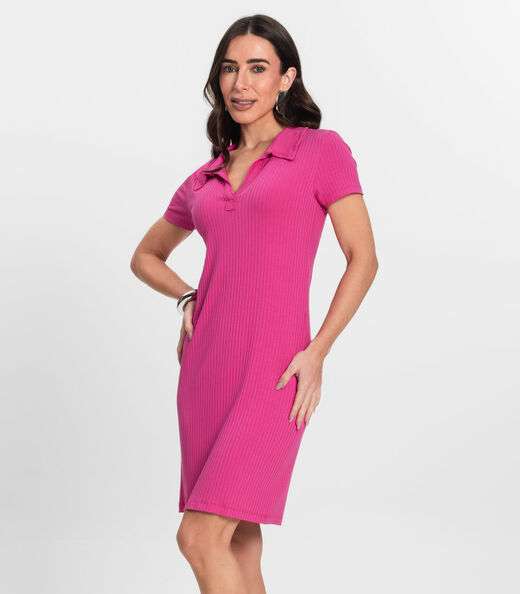 Image_Vestido De Ribana Canelado Feminino Endless Rosa