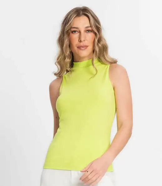 Regata Feminina Gola Alta Endless Verde