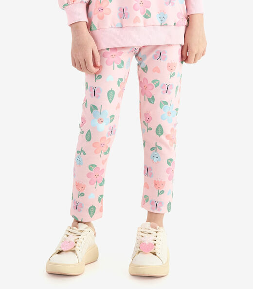 Conjunto Blusão com Legging Malha Soft Rovi kids Rosa