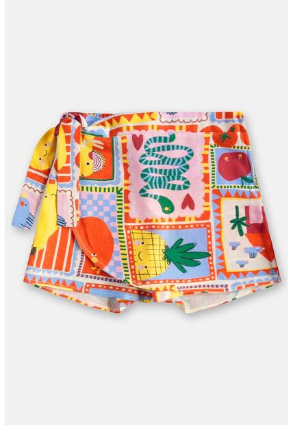 Conjunto Menina Blusa e Short-Saia Três e Já