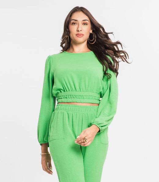Image_Blusa Feminina Manga Longa Endless Verde