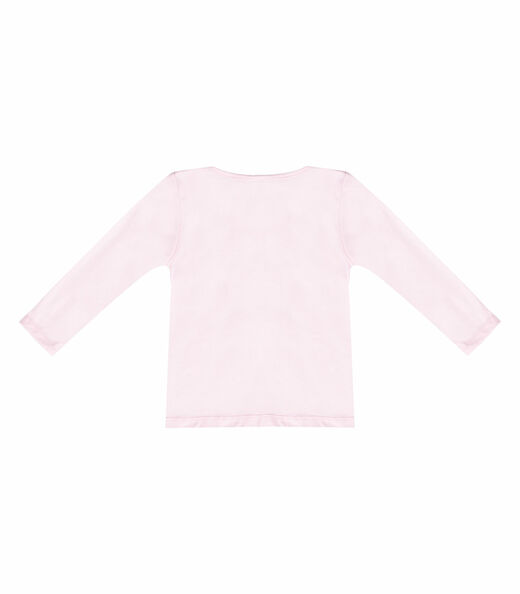 Blusa Manga Longa Feminina Infantil Select Rosa