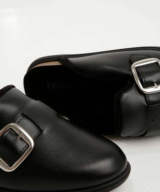 Mule Feminino Fivela Bico Redondo Beira Rio