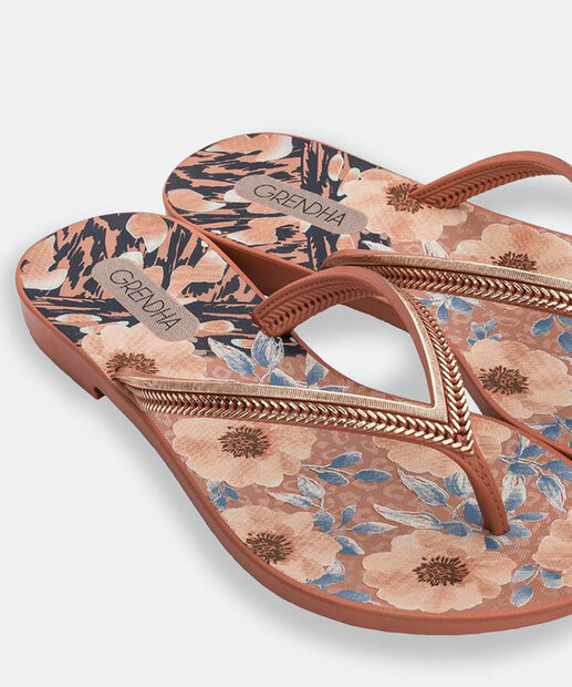 Chinelo Feminino Grendha Mais Açai Rosa