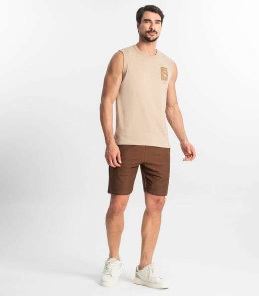 Regata Masculina Diametro Marrom