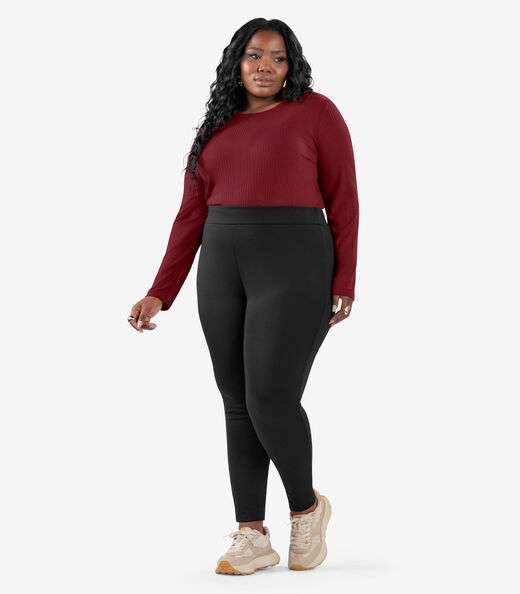 Image_Blusa Manga Longa Ribana Canelada Secret Glam Vermelho