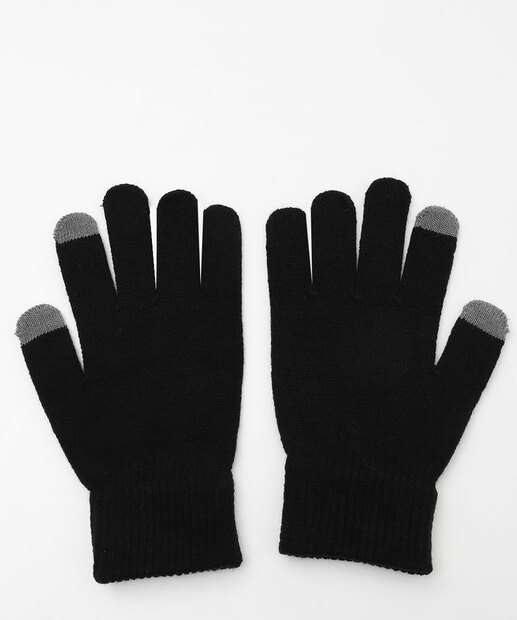 Luva Feminina Tricô Marisa Preto