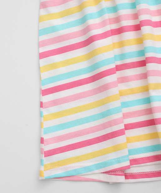 Vestido Infantil Estampa Listrada Marisa Tam 1 a 3