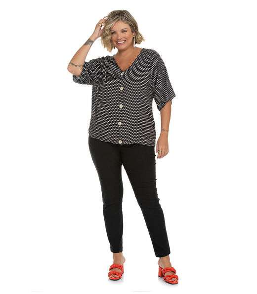 Legging Feminina Bengaline Plus Size Secret Glam Preto