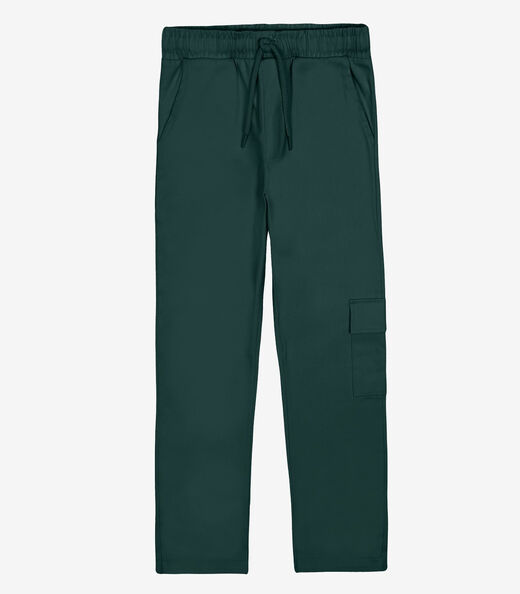 Image_Calça Infantil Masculina Sarja Cotton Trick Nick Verde