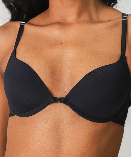 Sutiã Push Up Nadador Com Bojo Marisa Preto